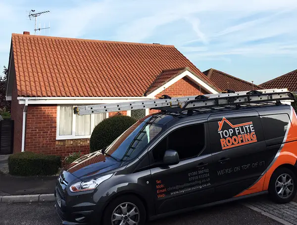 New tiled roof