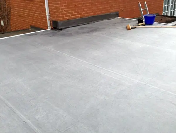 Flat roof repair completed